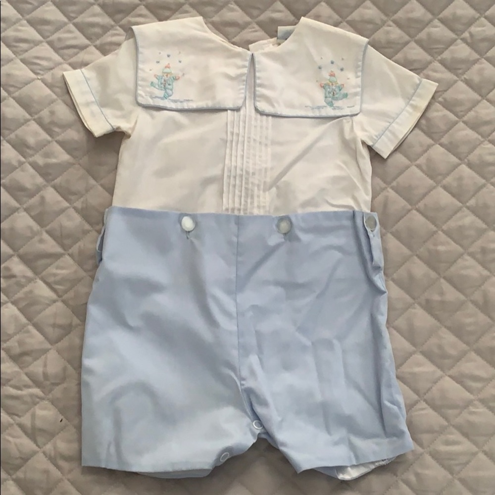2 piece boys romper